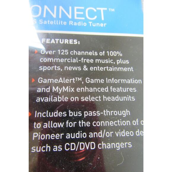 SIRIUS CONNECT PIONEER COMPATIBLE SATELLITE RADIO TUNER SIR-PNR2 Sealed Unopened - Picture 5 of 8
